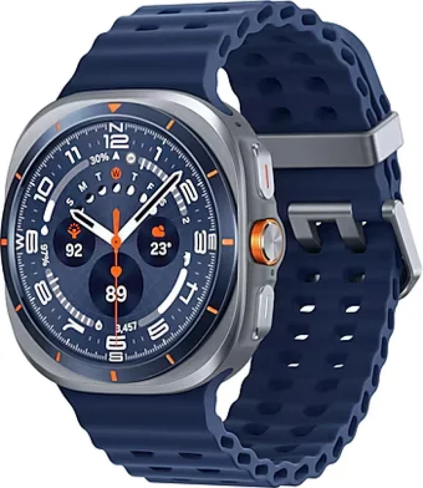 Умные часы Samsung Galaxy Watch Ultra 2025 47 мм LTE (синий титан) - фото