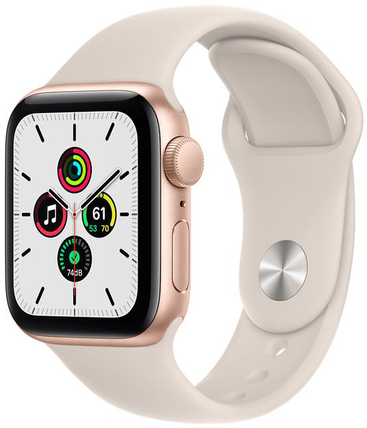 Смарт-часы Apple Watch SE 40mm Aluminum Gold (MKQ03) - фото