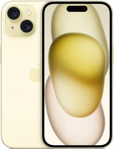 Смартфон Apple iPhone 15 256GB (желтый) - фото