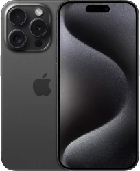 Смартфон Apple iPhone 15 Pro Max eSIM 256GB (черный титан) - фото