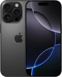 Смартфон Apple iPhone 16 Pro 128GB (черный титан) - фото