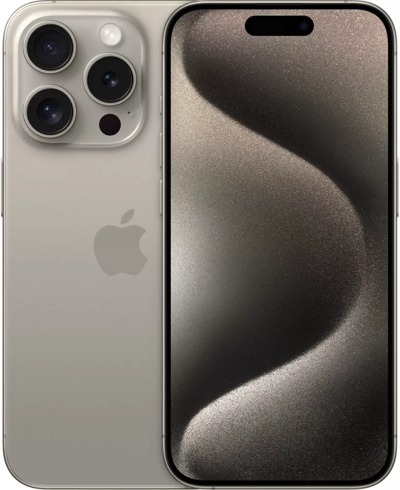 Смартфон Apple iPhone 15 Pro 256GB (природный титан) - фото